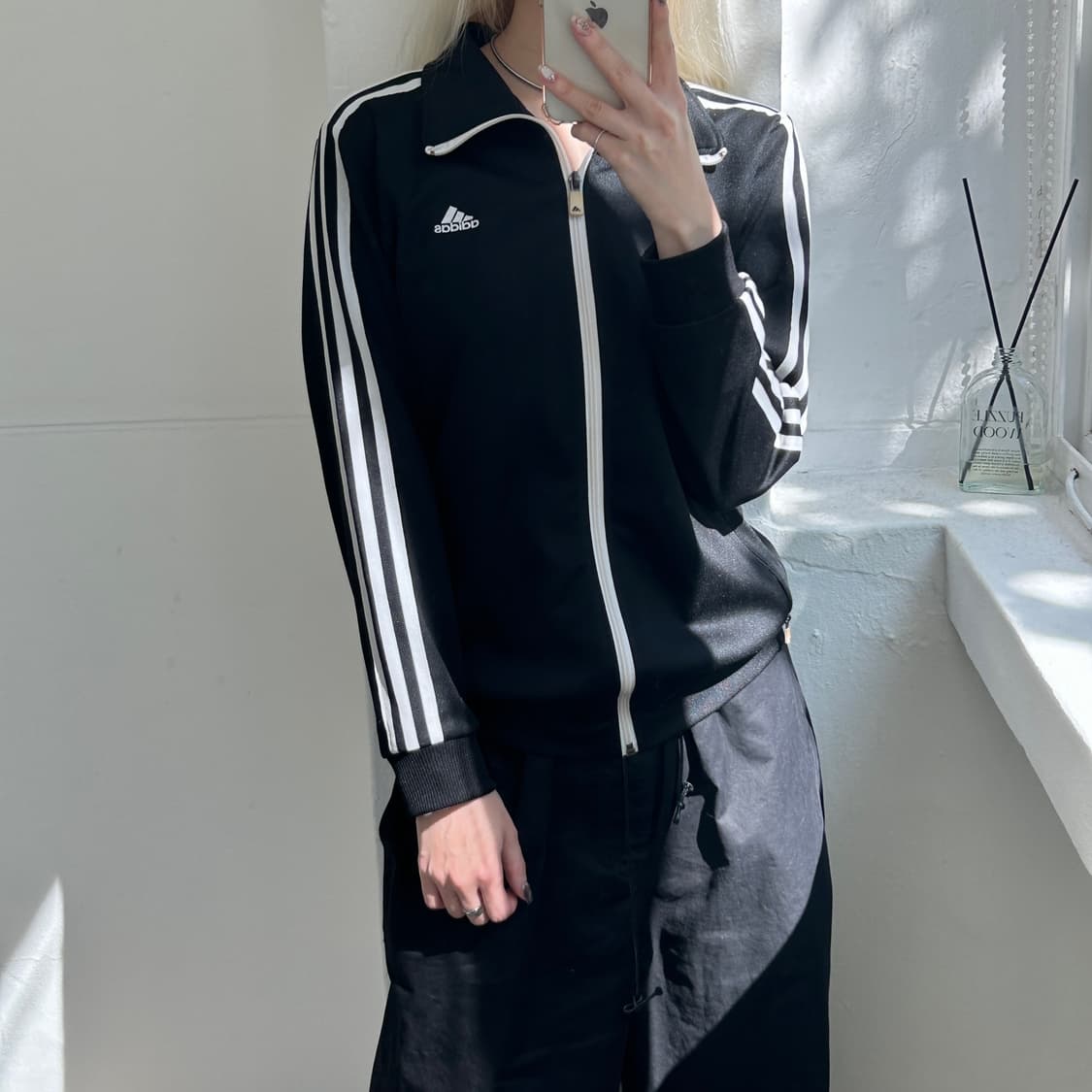 아디다스 삼선 블랙 져지 상품이미지2