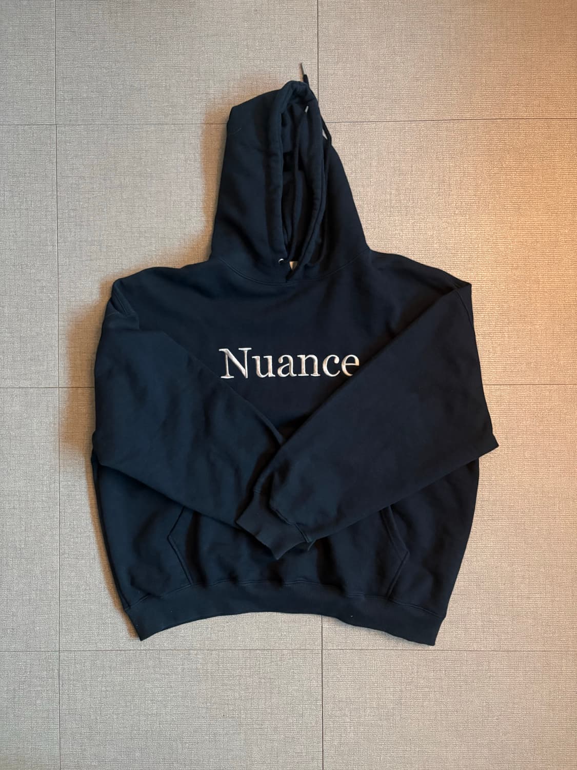 Nuance logo Navy Hoodie 상품이미지1