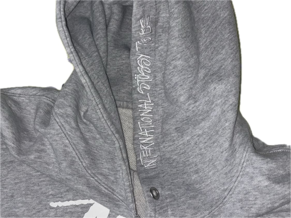 스투시 재팬 후드티 그레이 L 상품이미지2