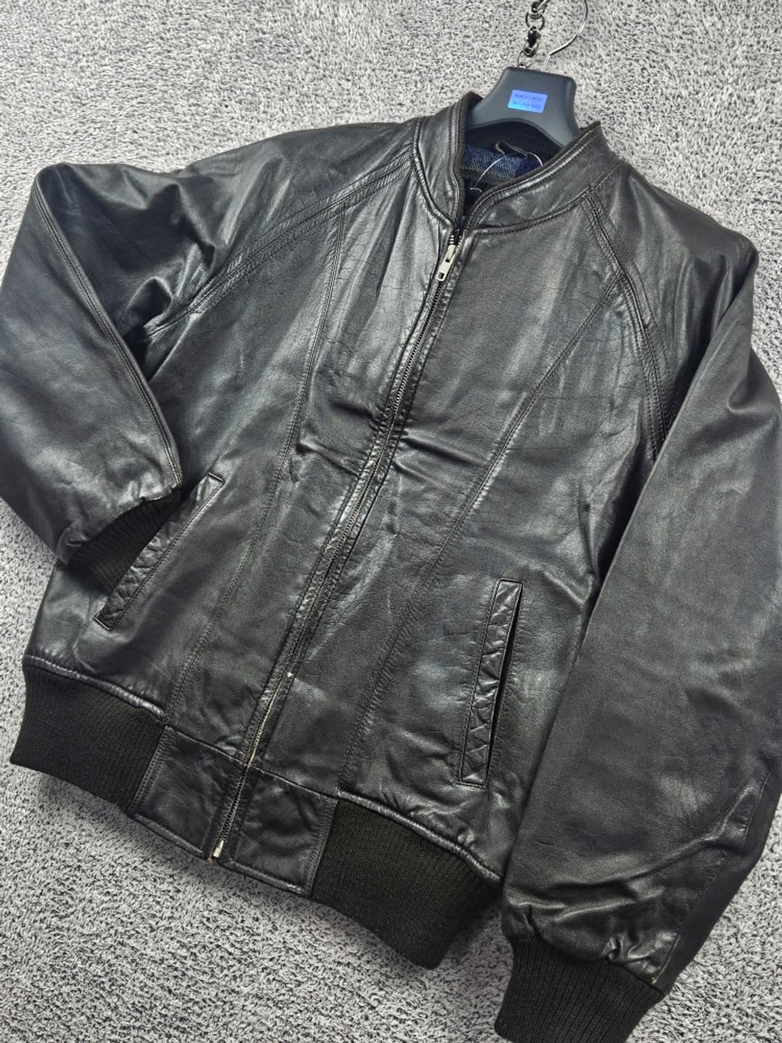 DERUXE 카우 레더 풀집 봄버 자켓 ( L ) / 11169 상품이미지4