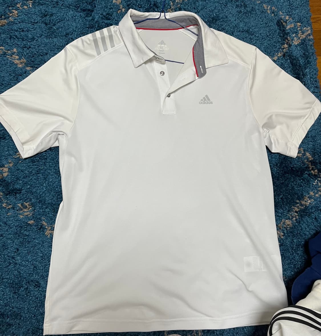 아디다스 골프 흰색 반팔 상품이미지1