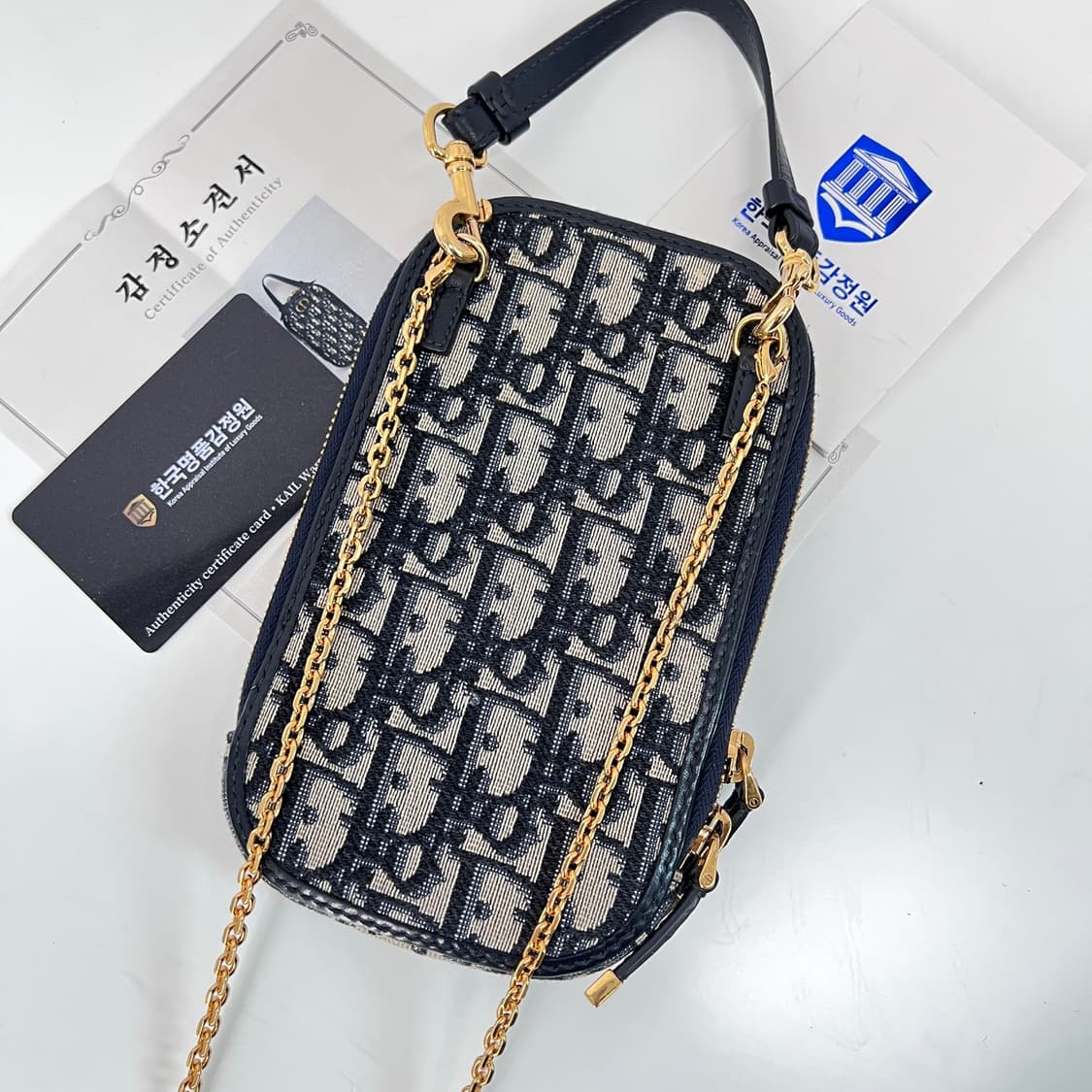 디올 오블리크 30 몽테인 폰 홀더 체인 크로스백 (S2114UTZQ) 상품이미지4