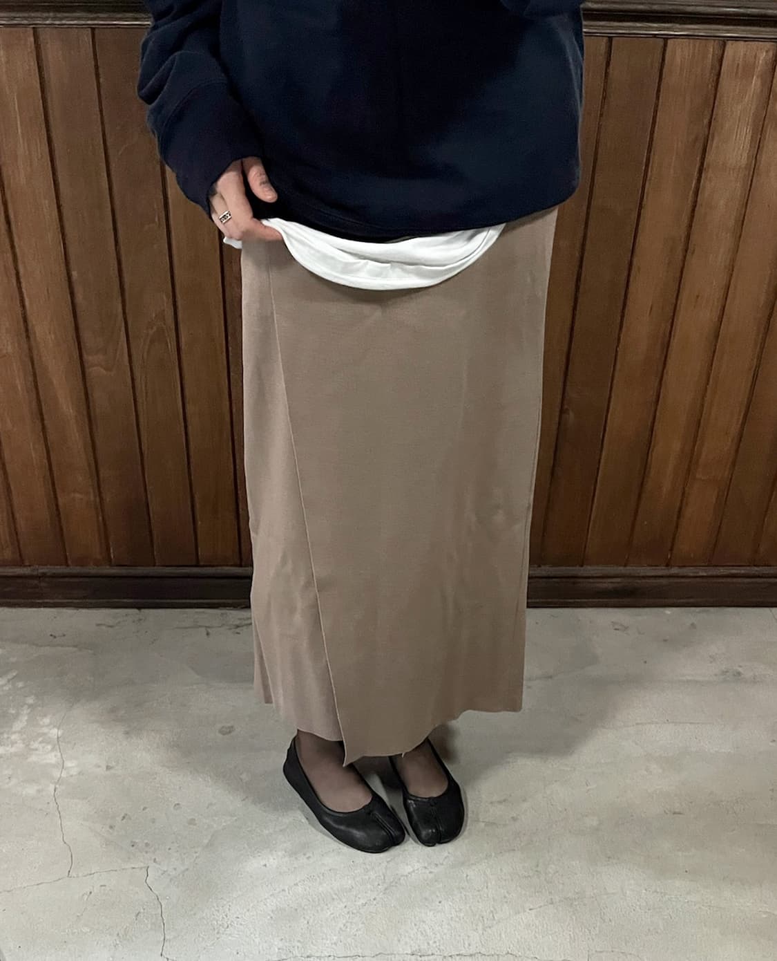 AURALEE wool smooth knit skirt 상품이미지4