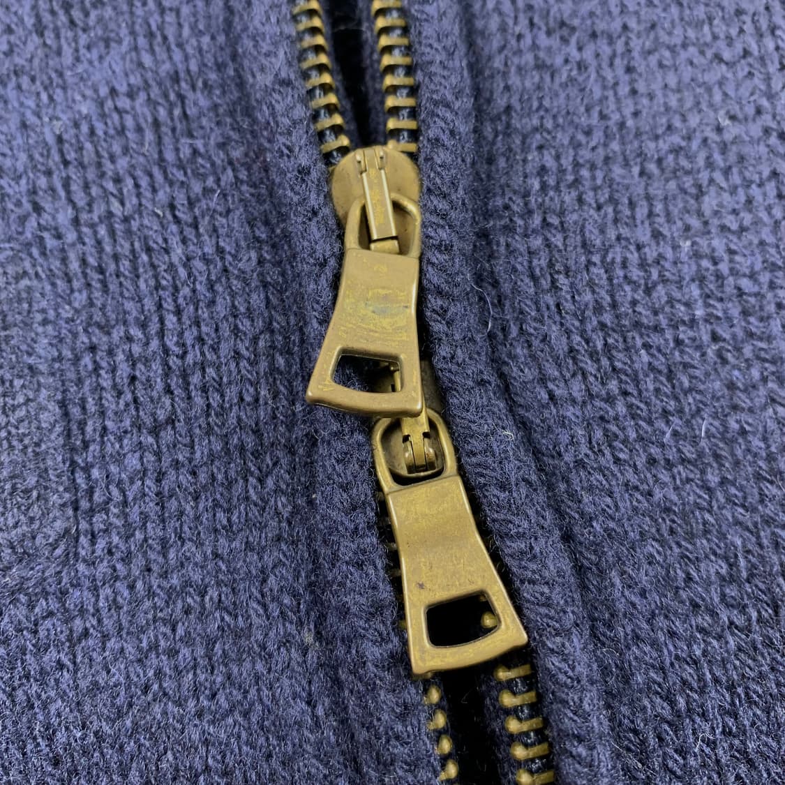 폴로 랄프로렌 빅포니 램스울 2way 니트집업 네이비 상품이미지5