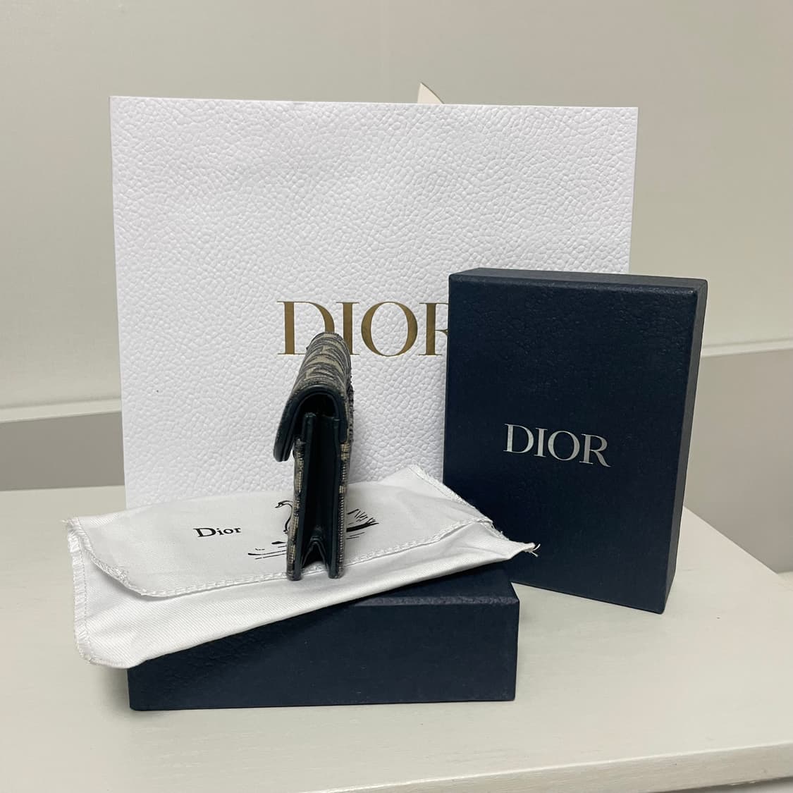 디올 오블리크 새들 카드지갑 상품이미지4