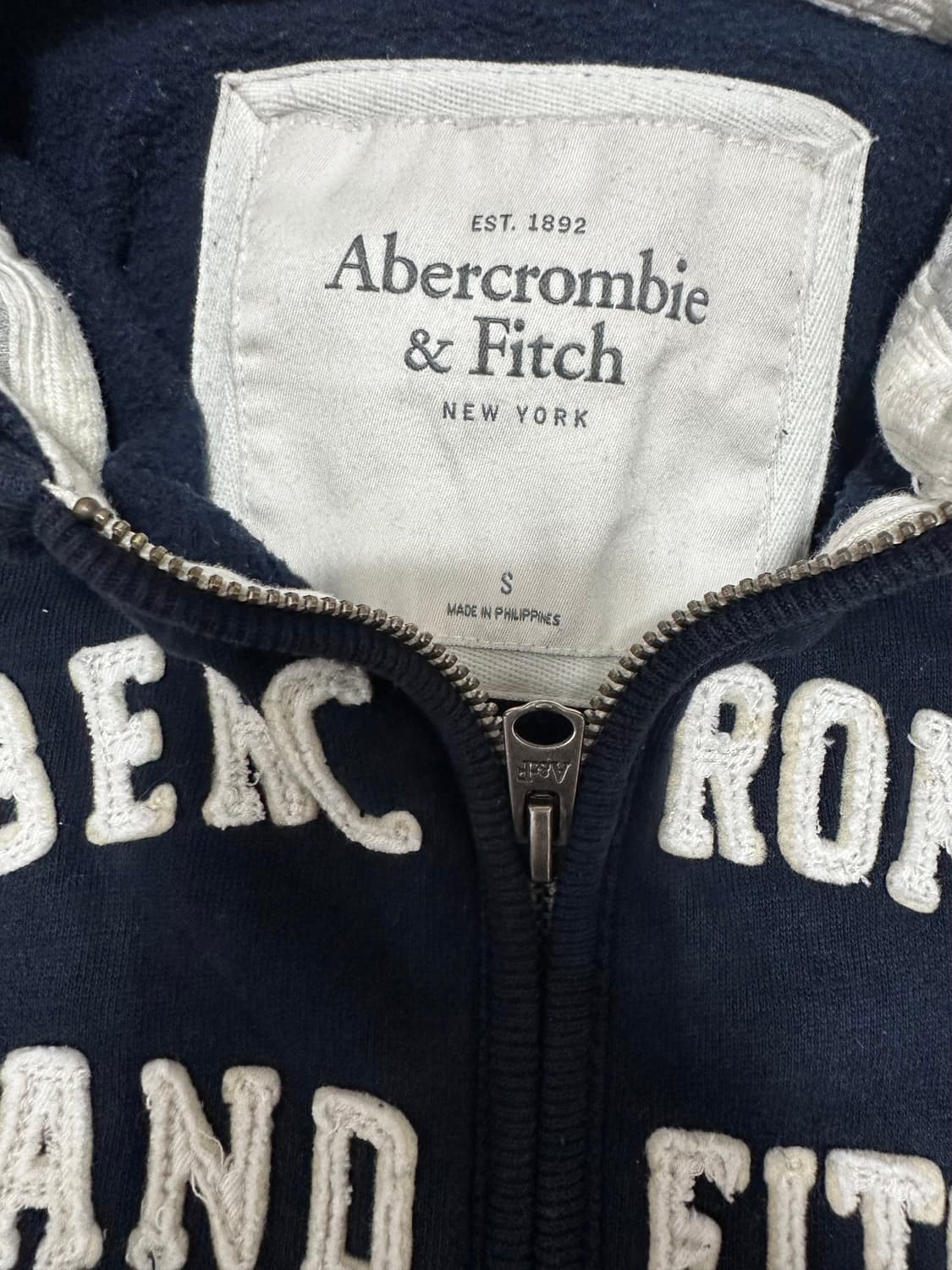 아베크롬비 딱붙 네이비 후드집업 상품이미지4