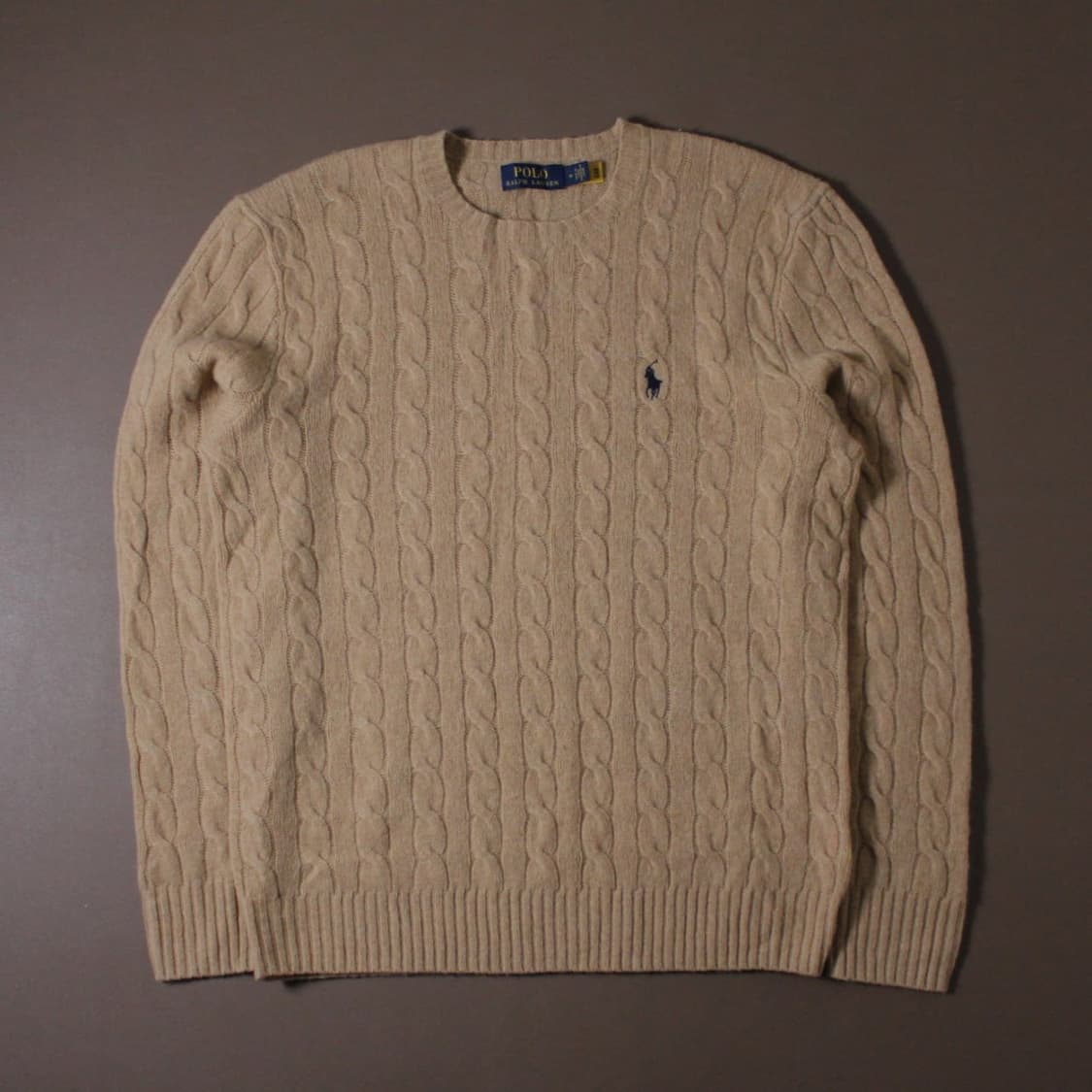 Polo 폴로 랄프로렌 신형 베이지 캐시미어 니트 (QR) 상품이미지1