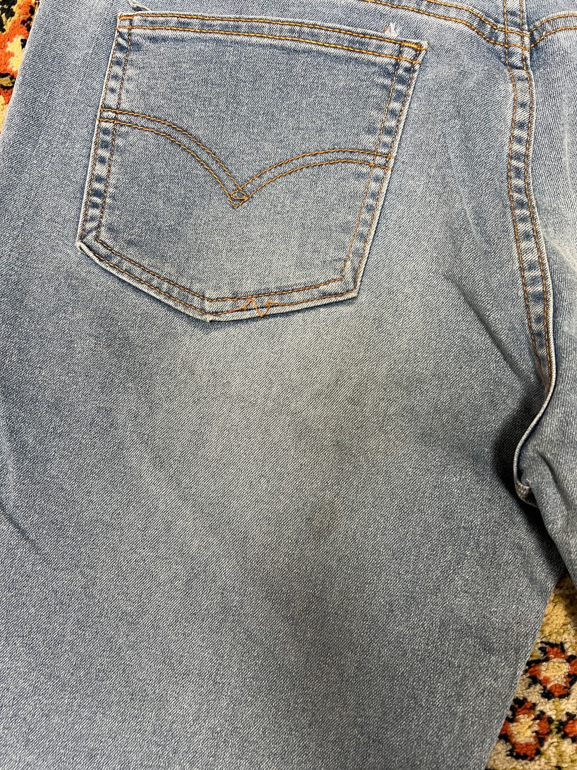 [34] 리바이스 오렌지탭 EM571 연청 부츠컷 데님 팬츠 상품이미지4