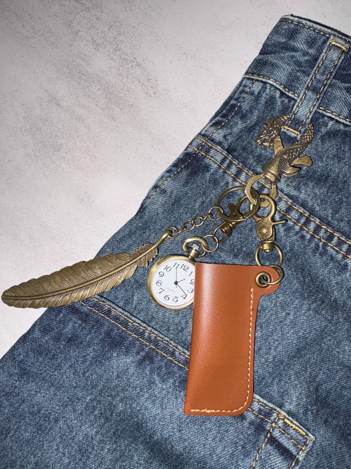 청동 빈티지 키링🐲 상품이미지1