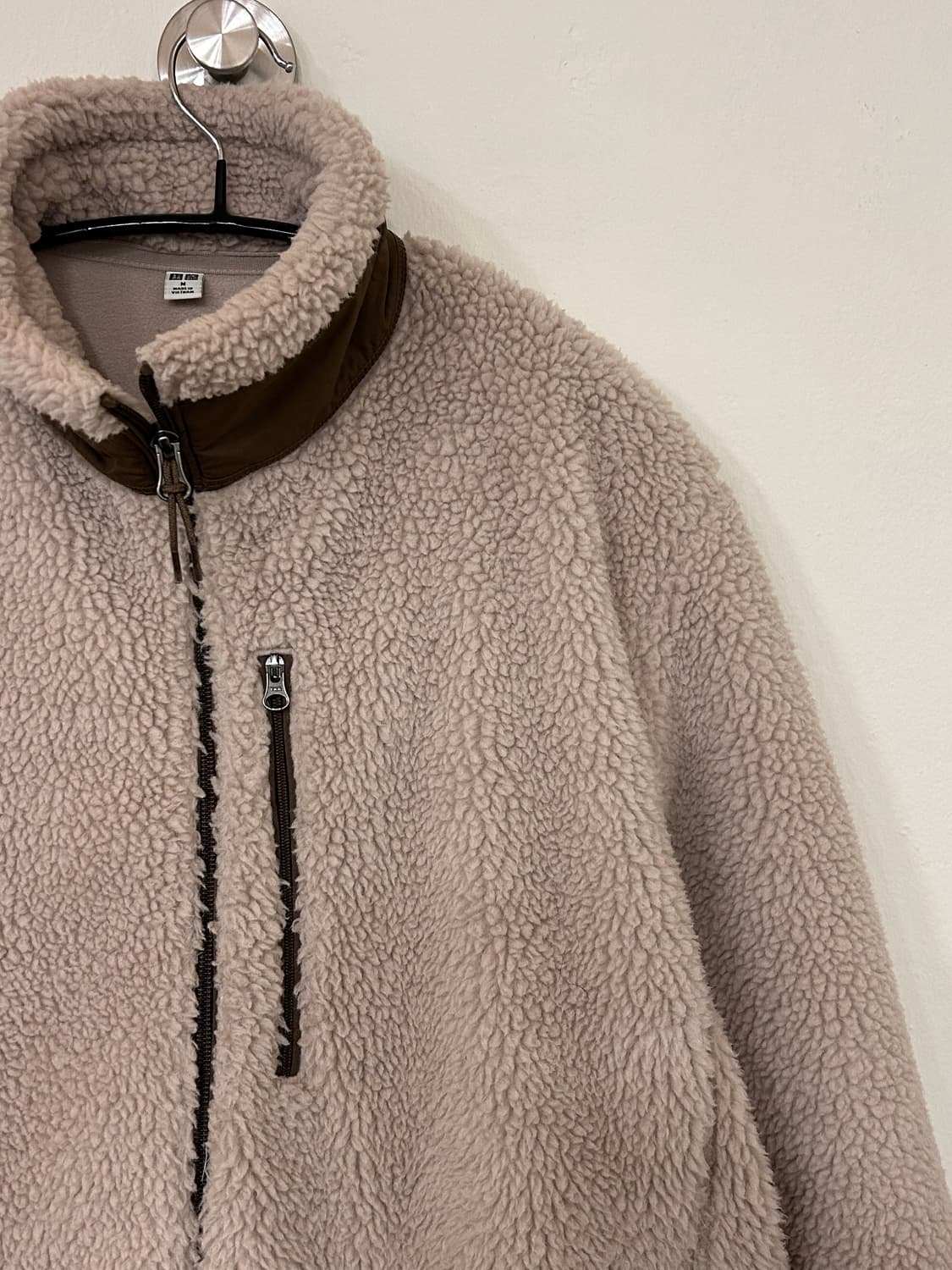 유니클로 플리스 자켓 베이지 m 상품이미지2