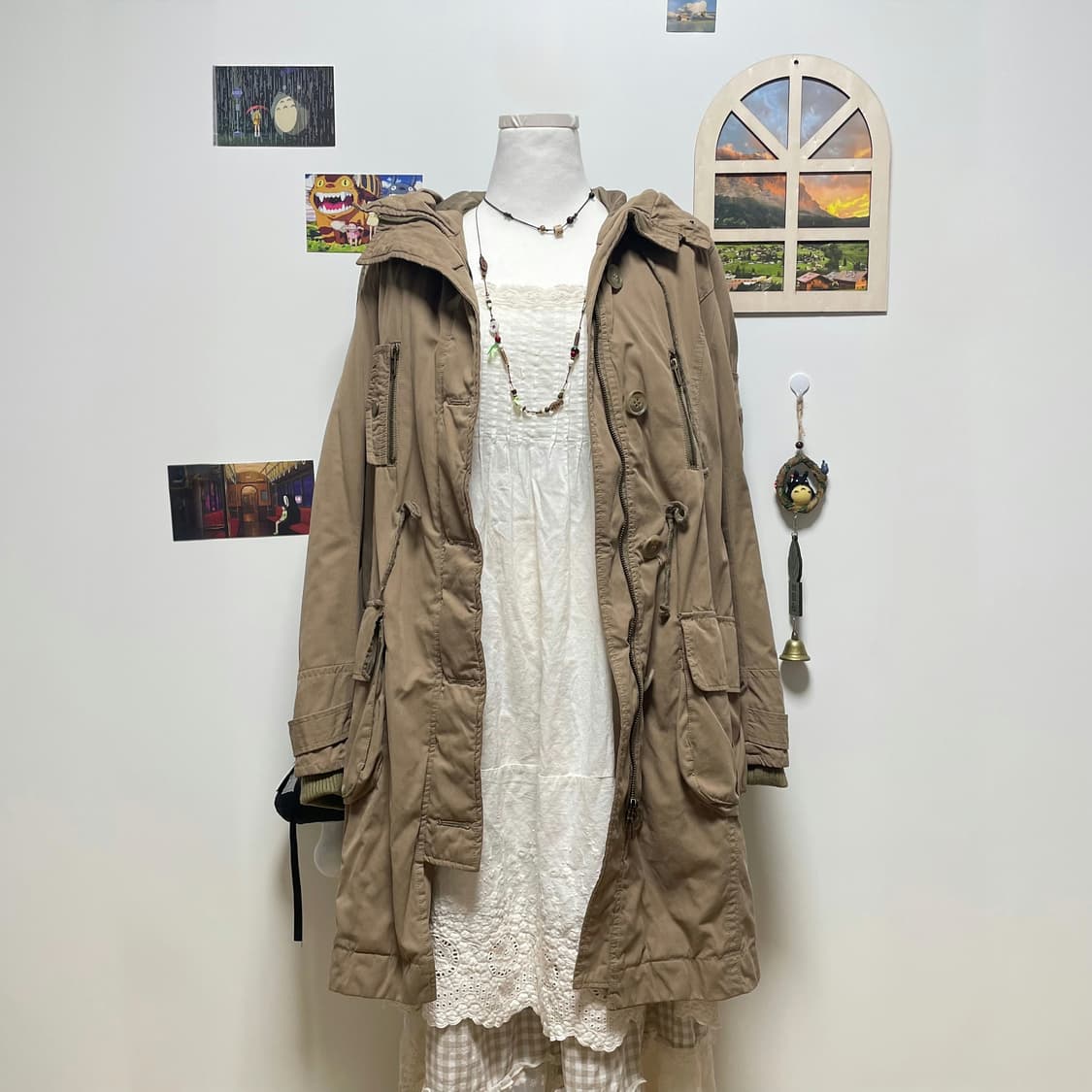 모리걸 브라운 야상 상품이미지1