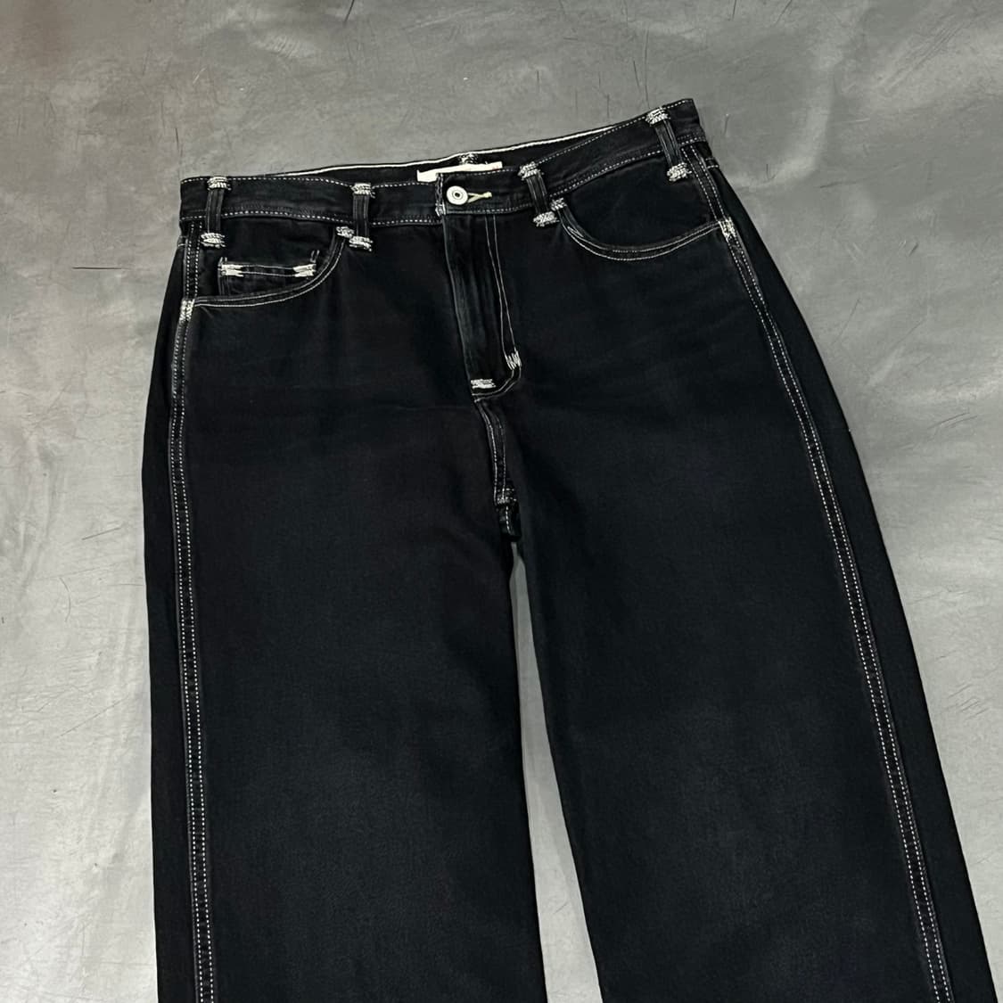  리바이스 레드 흑청 데님 팬츠 y15591 상품이미지3