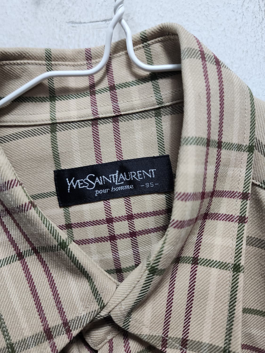 Yves Saint Laurent 입생로랑 90s 체크셔츠 상품이미지4