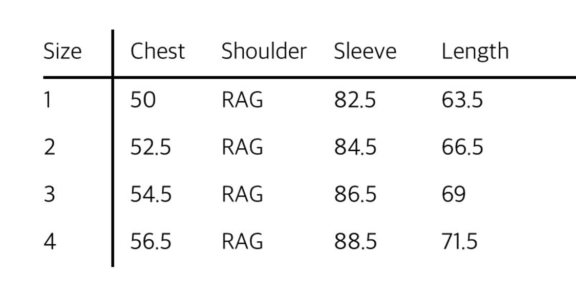 (3 4) 산산기어 웨이브 롱 슬리브 블루 차콜 새상품 상품이미지3