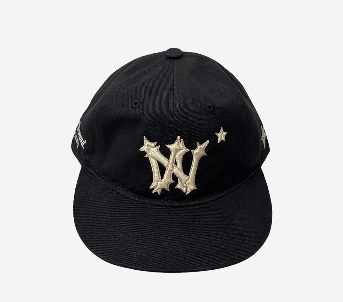 [3] 아오이로 6 패널 히카리 A/N 피티드 캡 블랙 상품이미지1