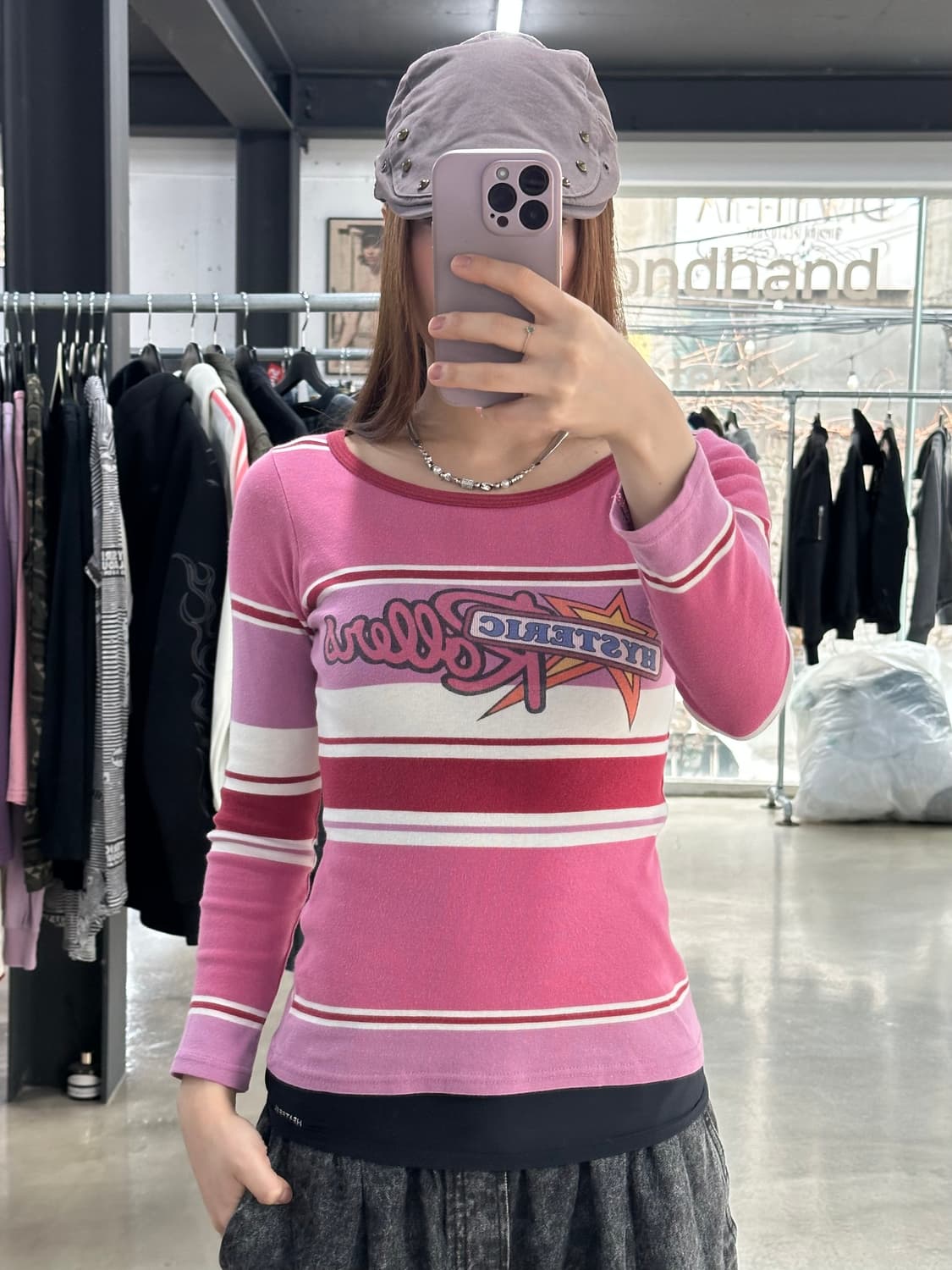 히스테릭글래머 스타 스트라이프 롱슬리브 상품이미지4