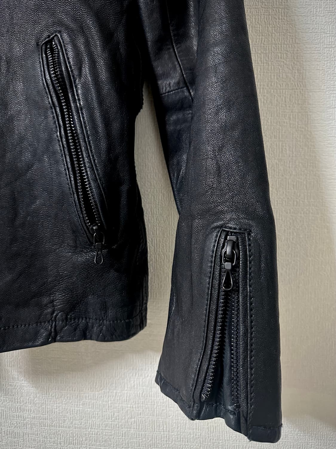 artisanal goatskin leather jacket 상품이미지4