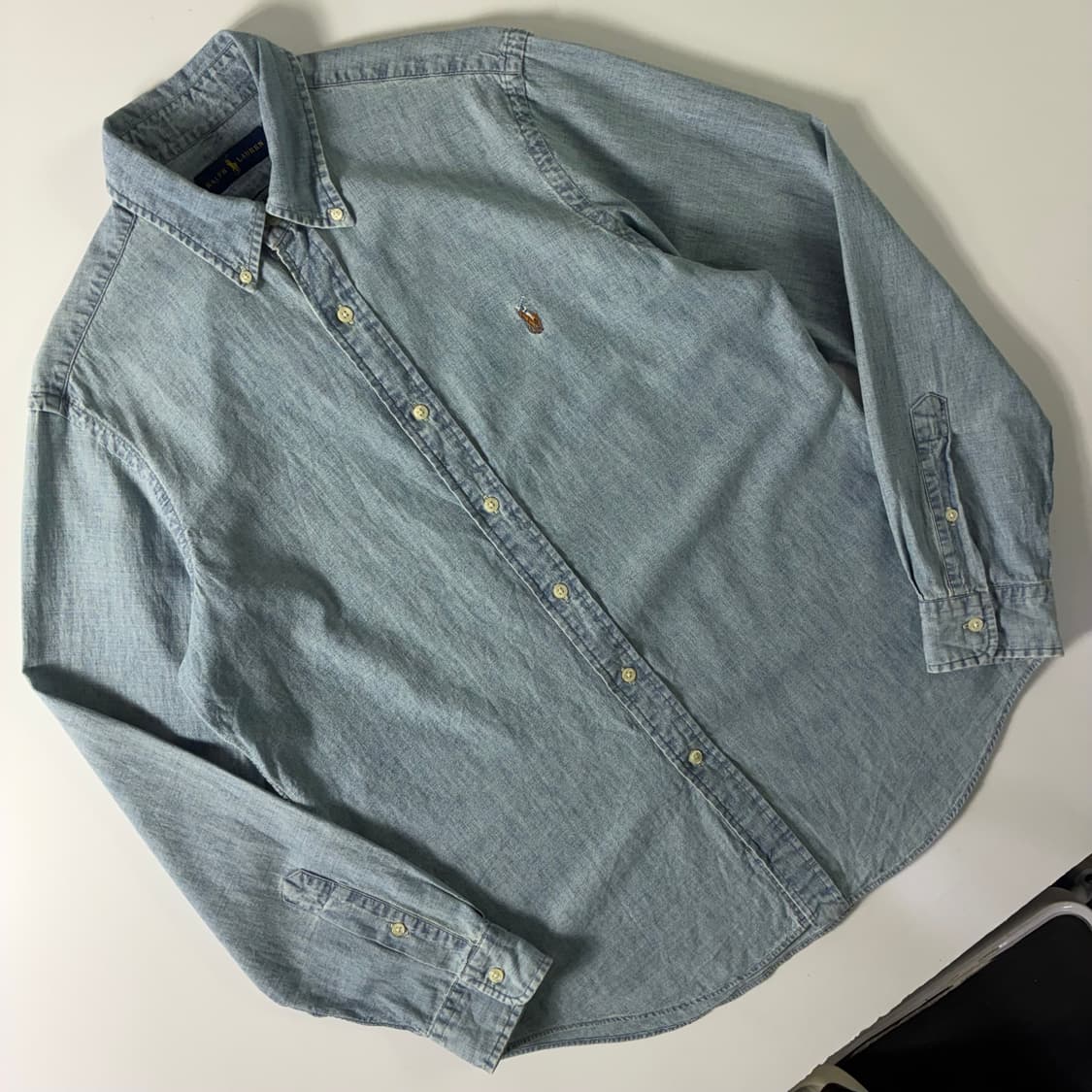 Polo  폴로 랄프로렌 자수 코튼 샴브레이 셔츠  상품이미지2