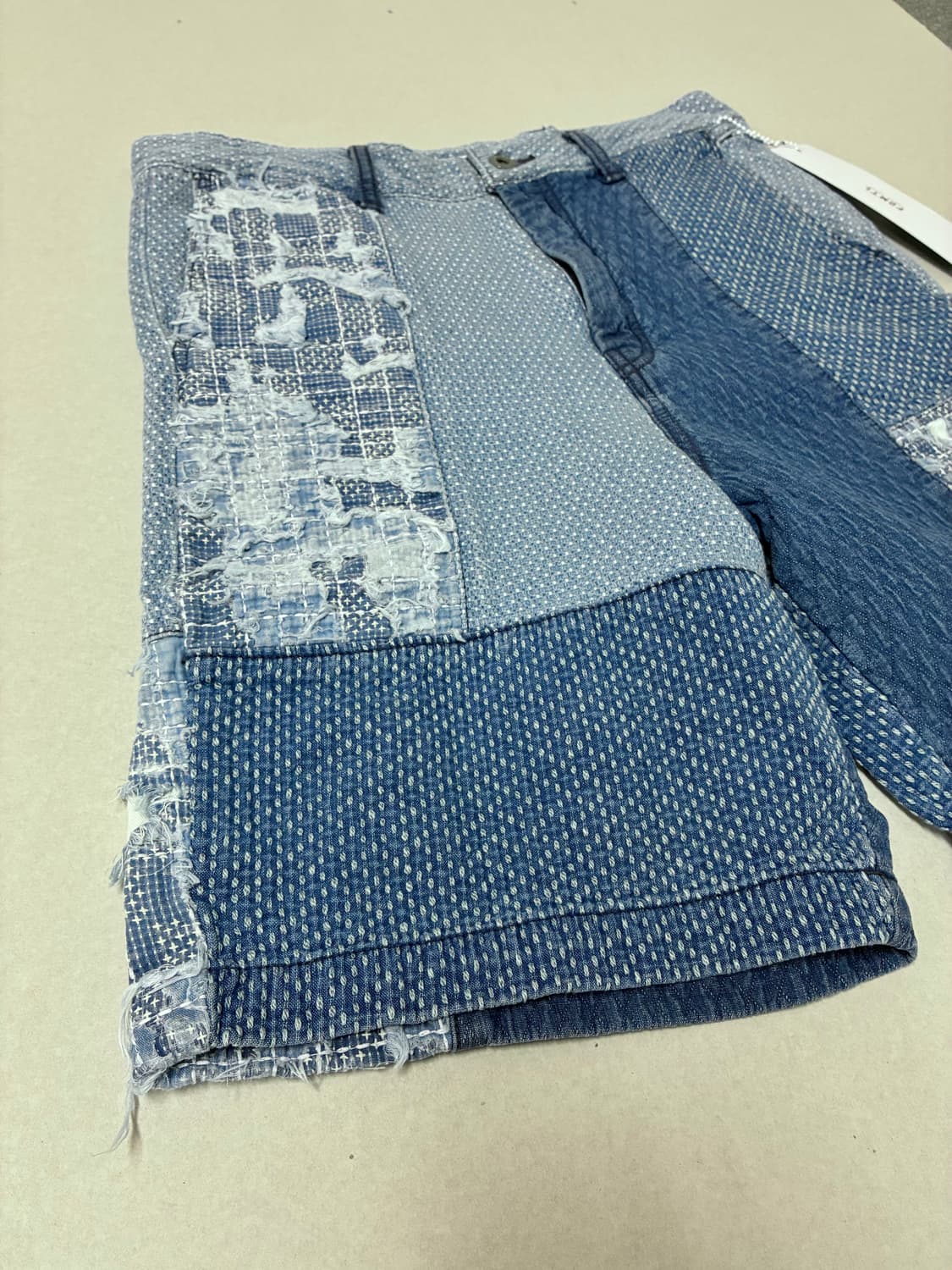 FDMTL 펀더멘탈 사시코 보로 데님 반바지 상품이미지2