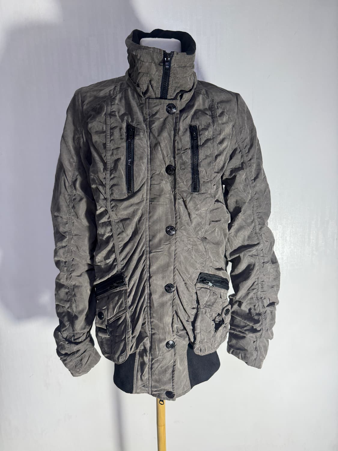 Sorridere 셔링 디테일 밀리터리 자켓 y2k lgb 상품이미지2