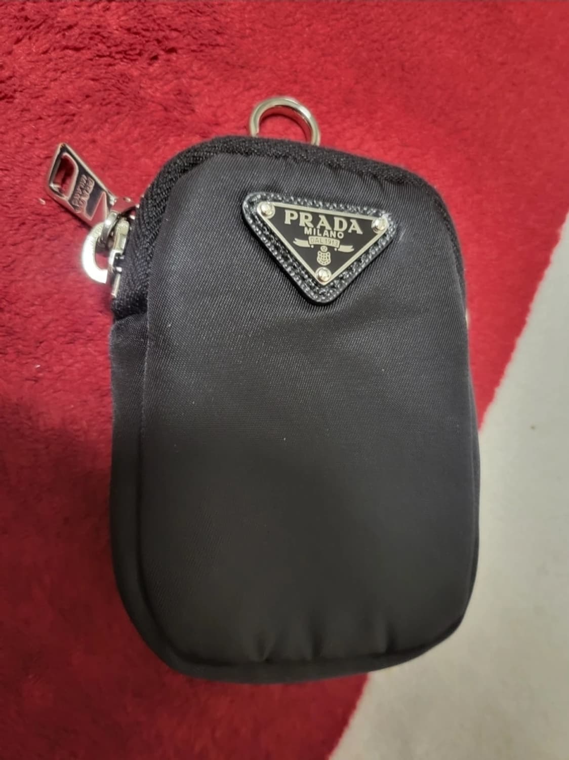 (신형)프라다 리나일론 미니 파우치 키링 상품이미지1