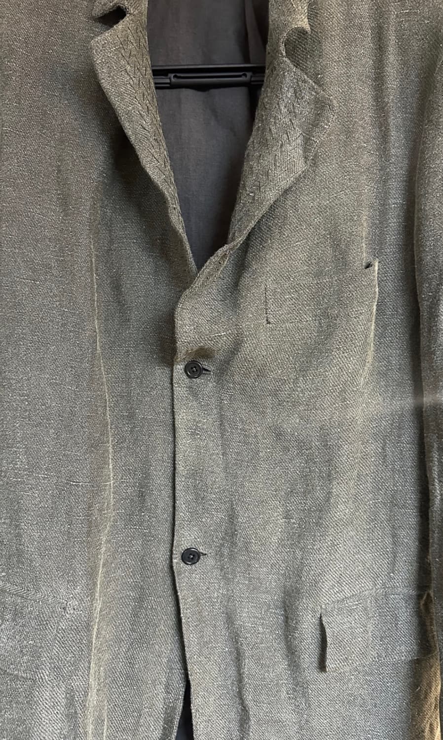 투빌더스하우스 스티치 싱글 자켓 올리브 그린 상품이미지2