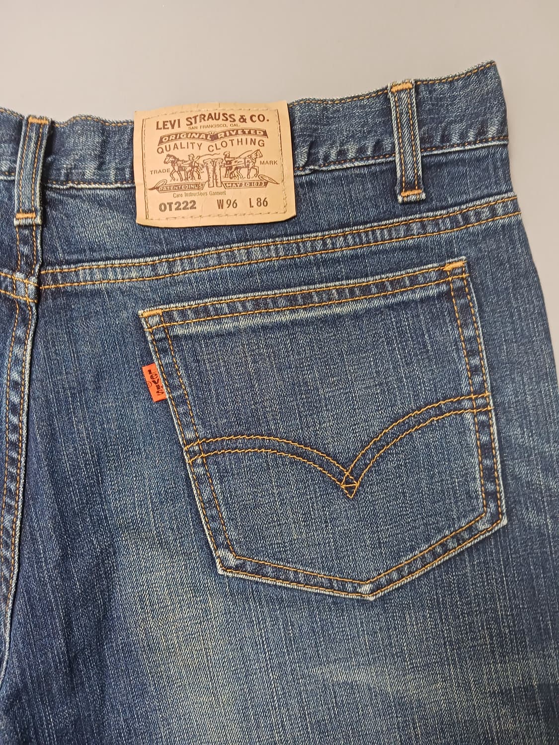 [36] 리바이스 00s 오렌지탭 OT 222 루즈 스트레이트진 청바지 상품이미지9
