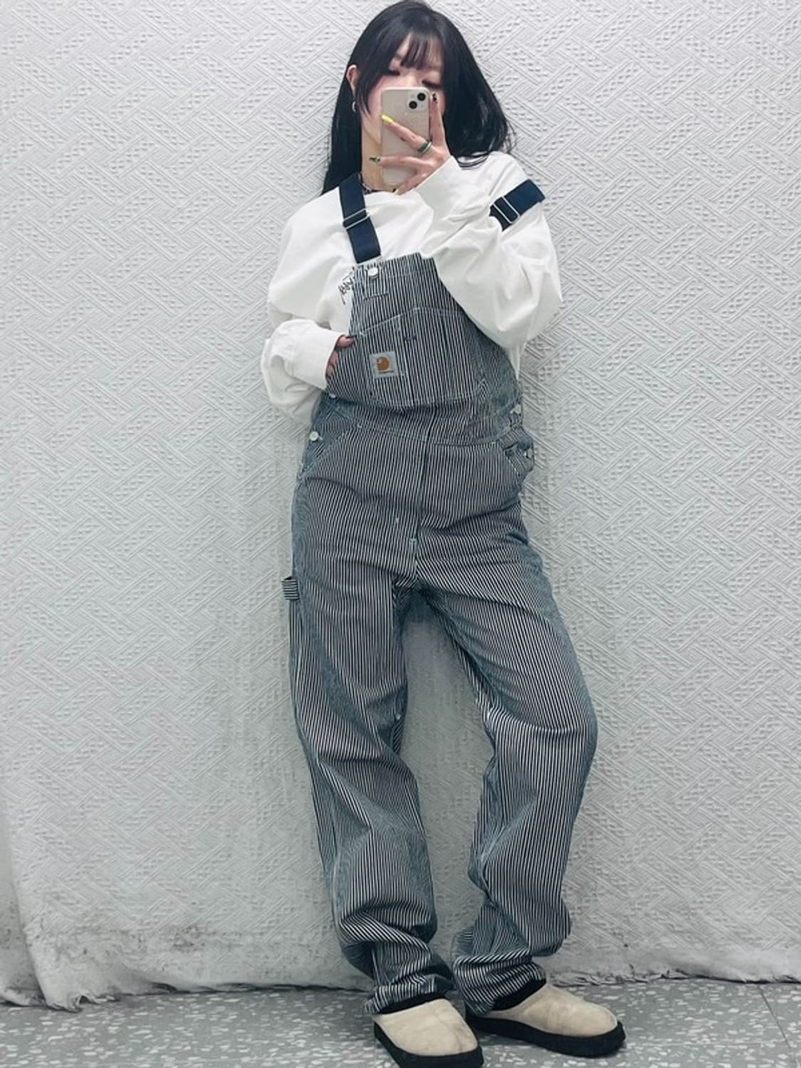 칼하트 윕 빈티지 레트로 스트라이프 멜빵 점프수트 C07550 상품이미지2