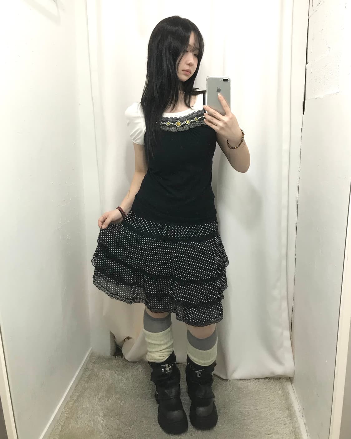 블랙 도트 코디 세트 🖤 상품이미지3