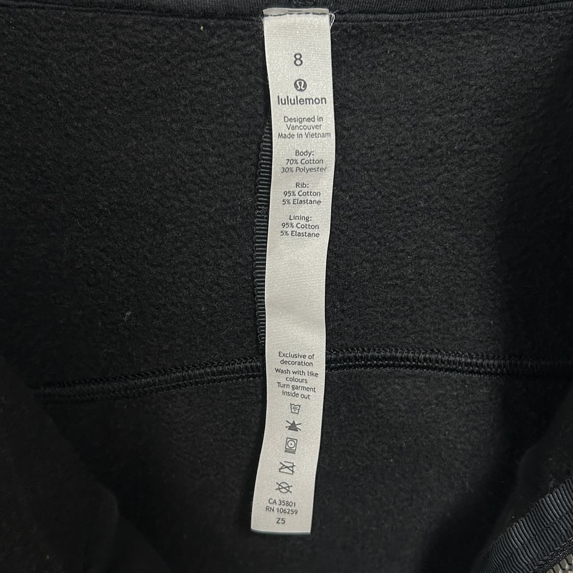 룰루레몬 스쿠바 풀집 후드집업 블랙 상품이미지6