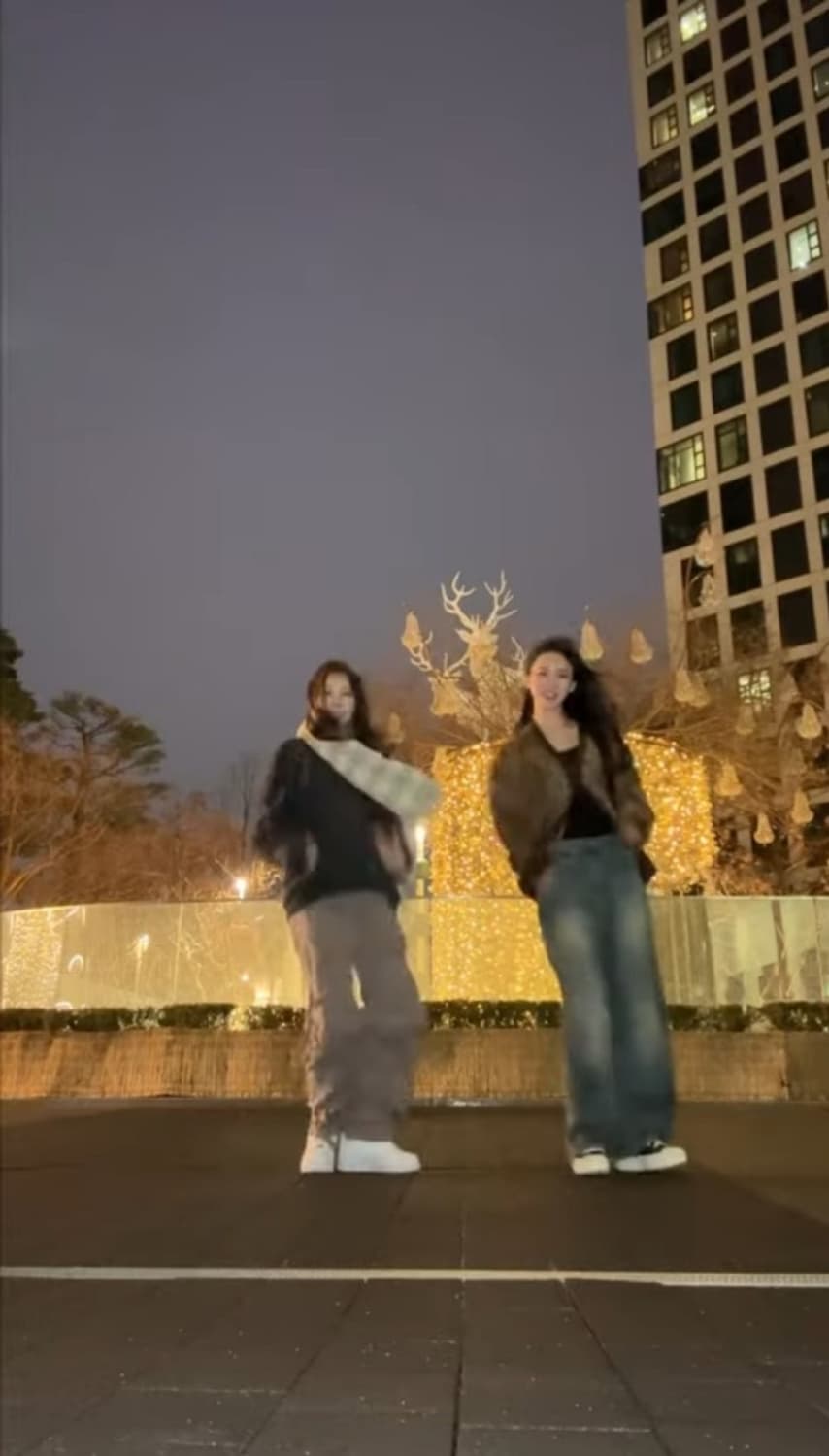 [카리나,스텔라 착용] 시크윈 트루 스티치 포켓 힙 워싱 와이드 데님진 상품이미지5