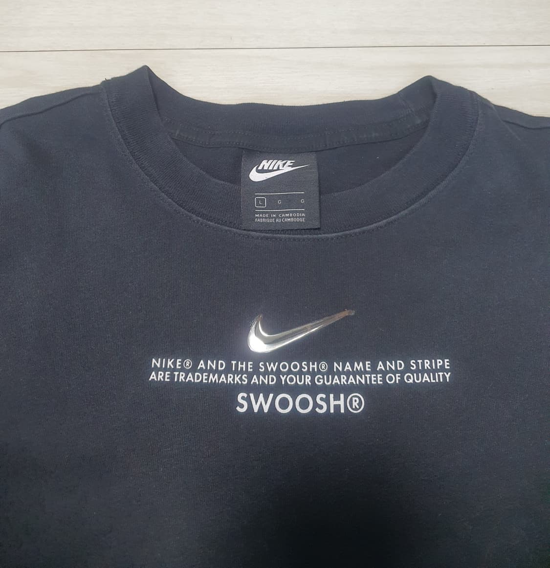 나이키 NSW 빅스우시 반팔티 블랙 L 상품이미지3