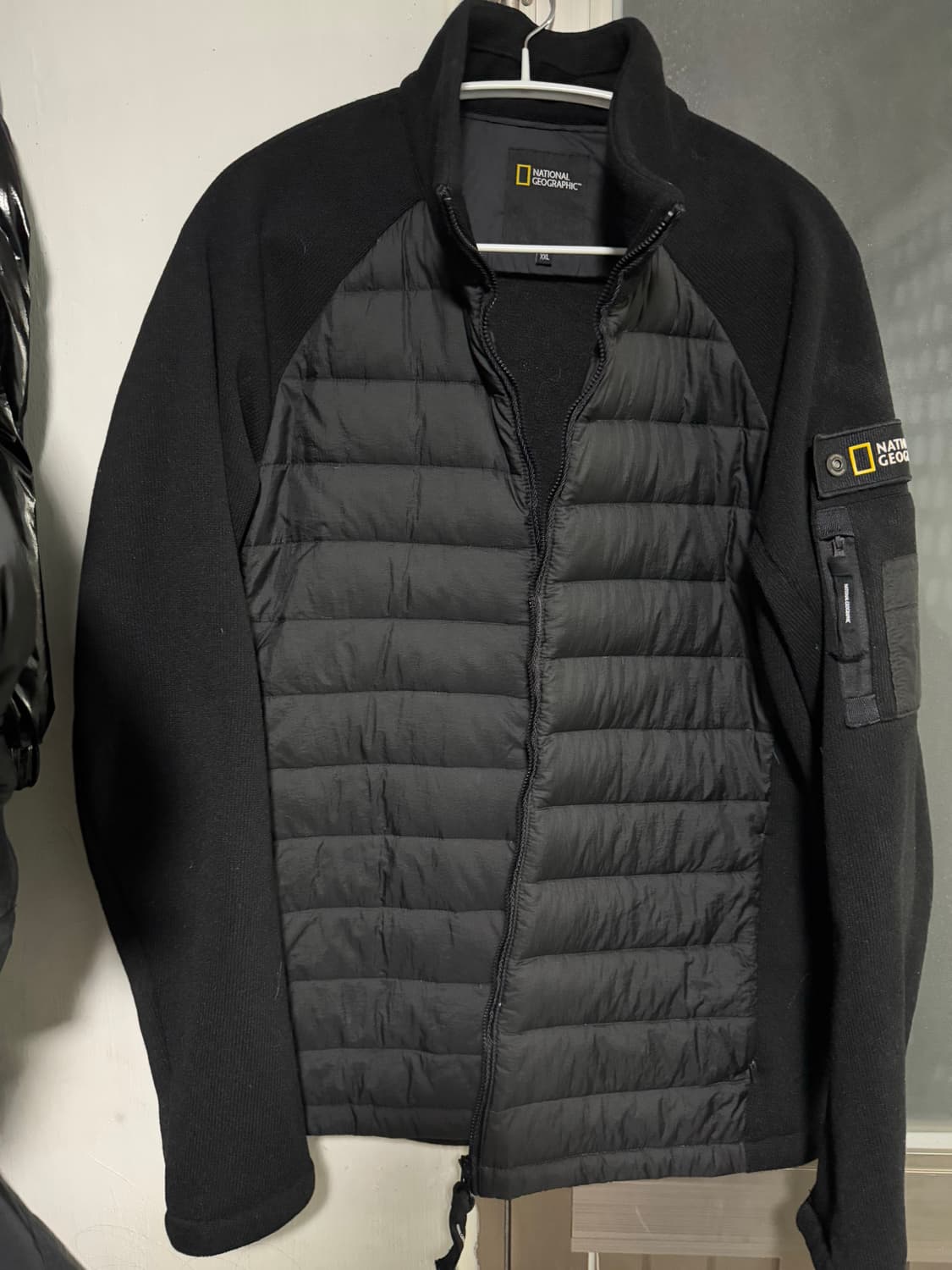 내셔널지오그래픽 블랙 패딩 니트 xxl 상품이미지1