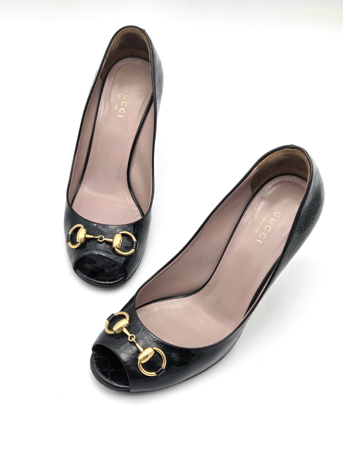 구찌 블랙 페이던트 홀스빗 핍토 펌프스 상품이미지2