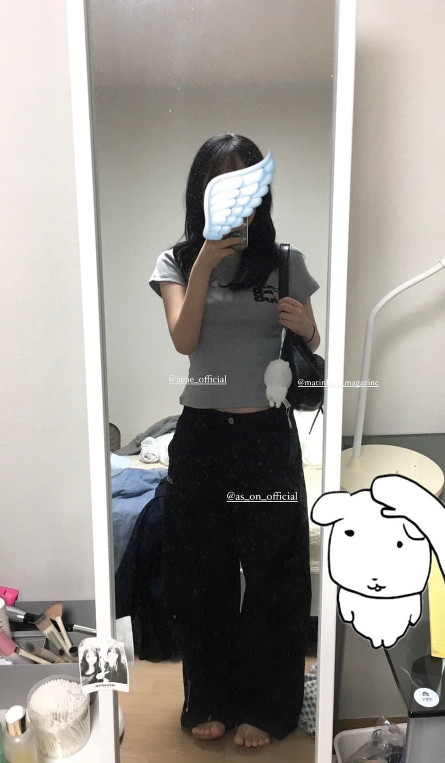 aeae DOT SMALL LETTER TEE 상품이미지2