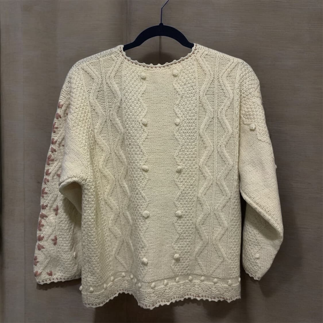 모리걸 빈티지 하구미 꽃자수 가디건 모100 상품이미지2