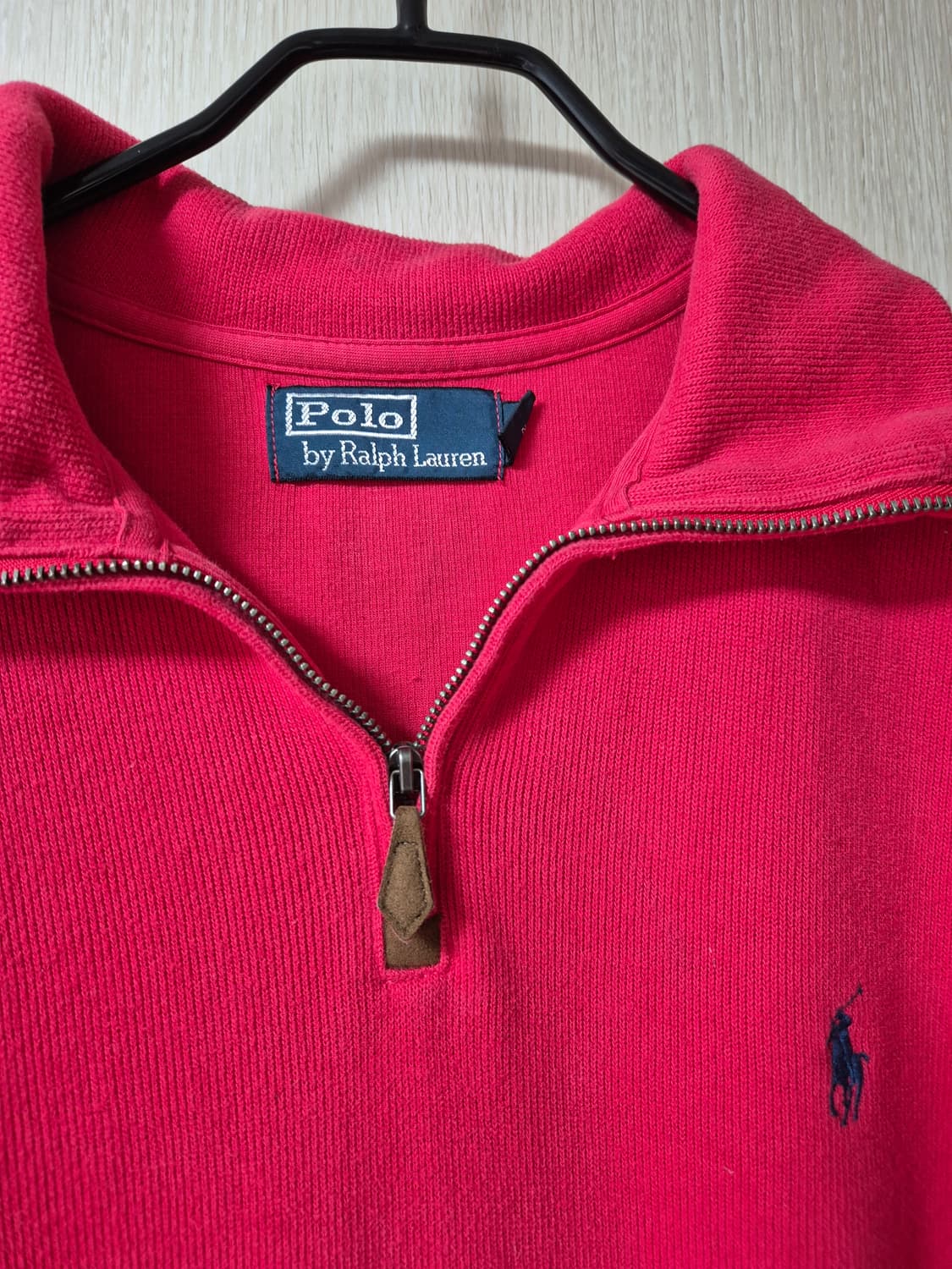 폴로 랄프로렌 반집업 하이넥 니트 코튼니트 라지 상품이미지4