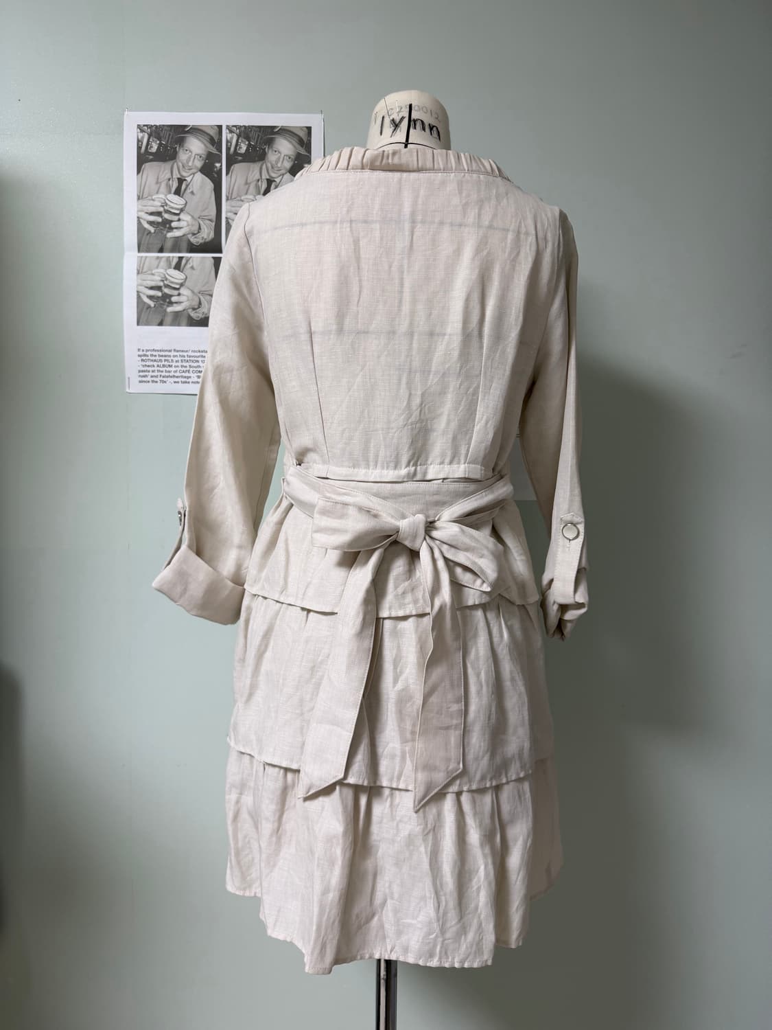 린넨 3단 프릴 원피스 상품이미지3