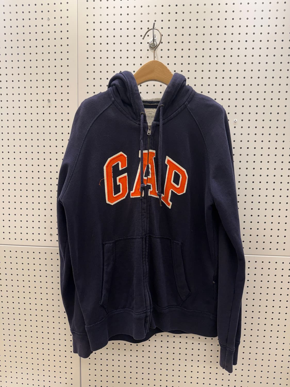 갭 네이비 빅로고 후드집업 U190 상품이미지2