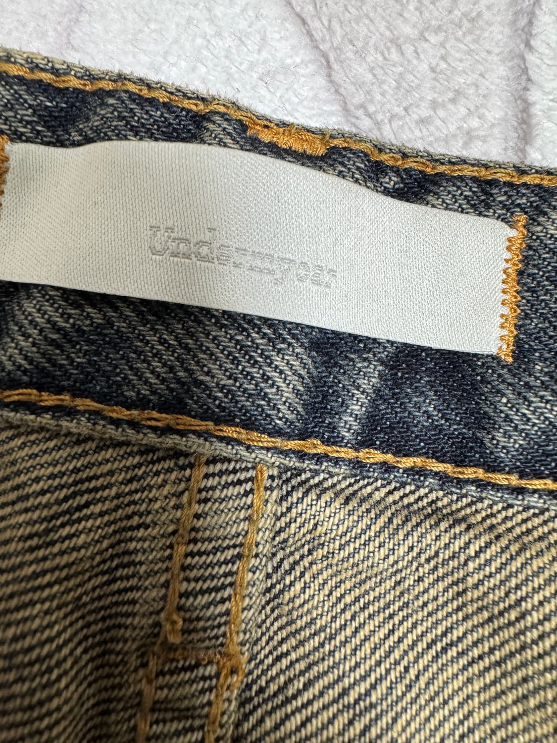 언더마이카 이에크 디스트레스드 와이드 진 2 사이즈 상품이미지6