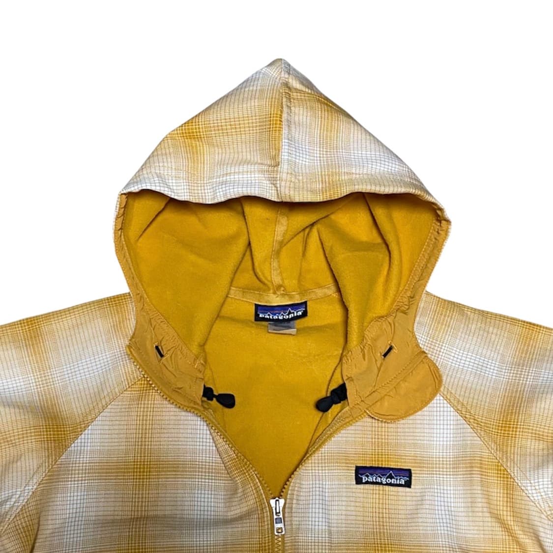 파타고니아 jpn 라인 체크 패턴 후드집업 상품이미지3