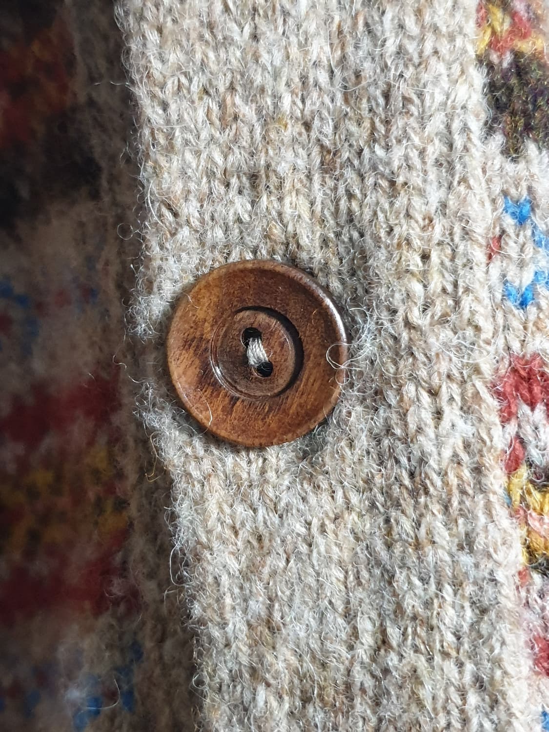 하울린 페어아일 숄카라 니트 가디건 상품이미지3