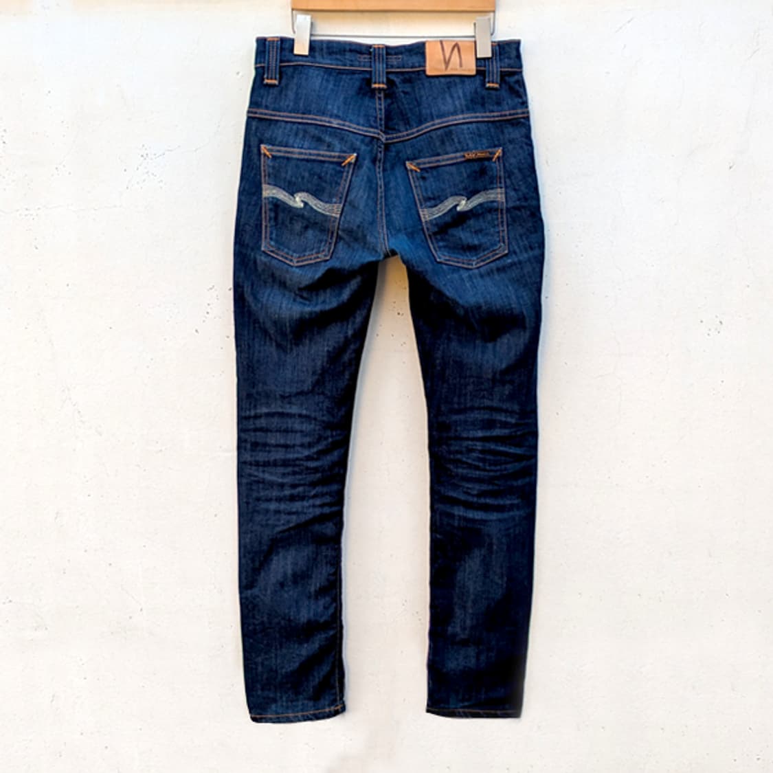 누디진 / 데님 청바지 (씬핀 드라이 에크루 엠보) 상품이미지6