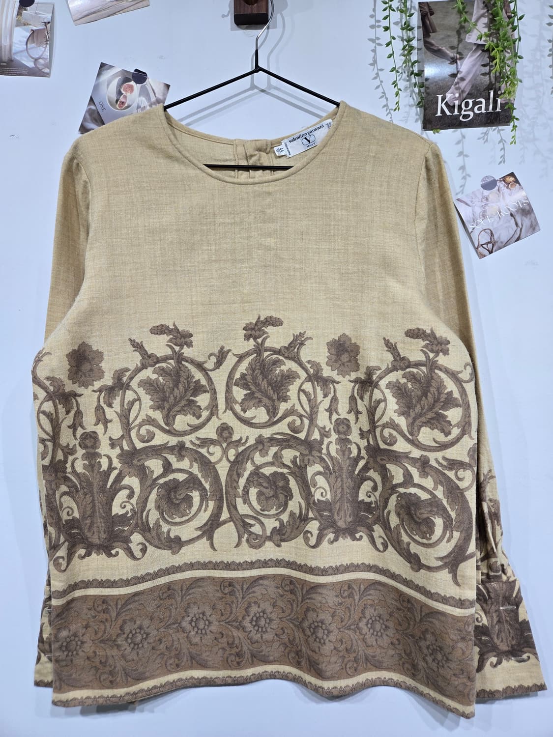 발렌티노 빈티지 플라워 패턴 블라우스 상품이미지3