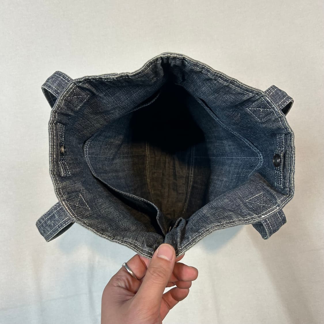 요시다 포터 코튼 데님 숄더백 토트백 P01 상품이미지7