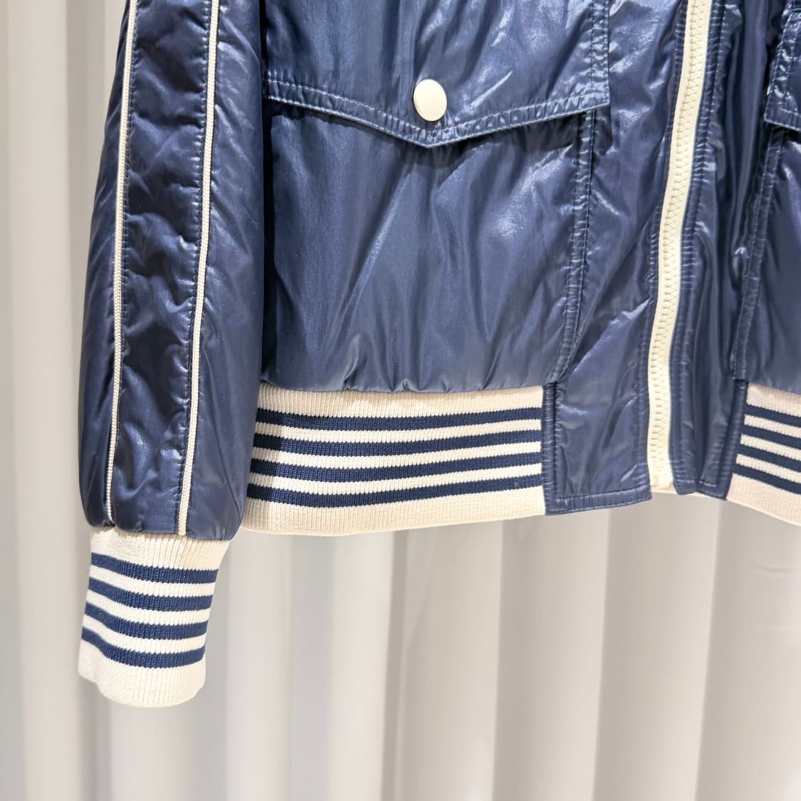 (A+/48) / 셀린느 라이트웨이트 나일론 봄버 블루종 자켓 상품이미지5