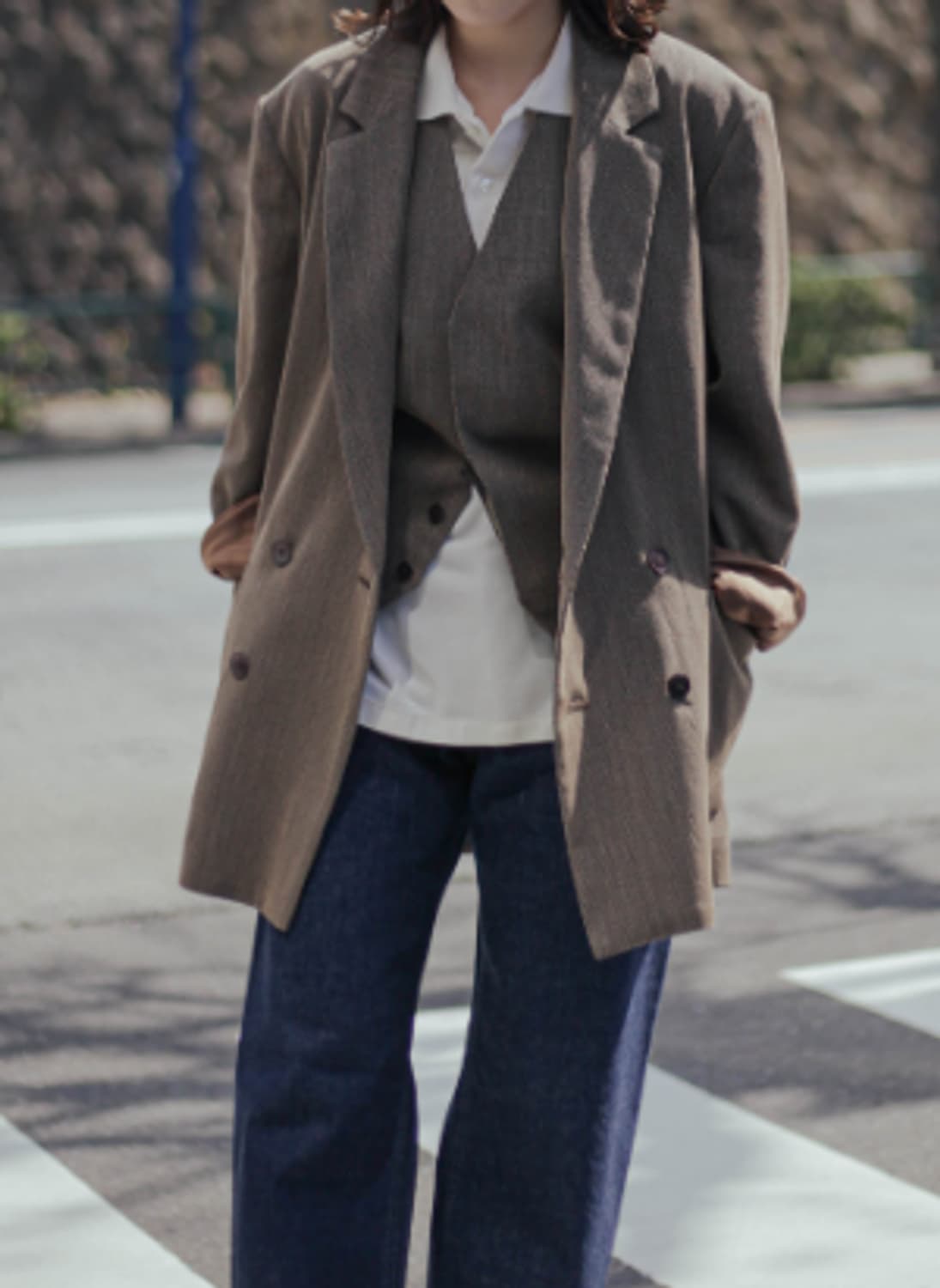 3) SEYA. 세야 24SS SIWA 헤링본 테일러드 울 자켓 상품이미지6