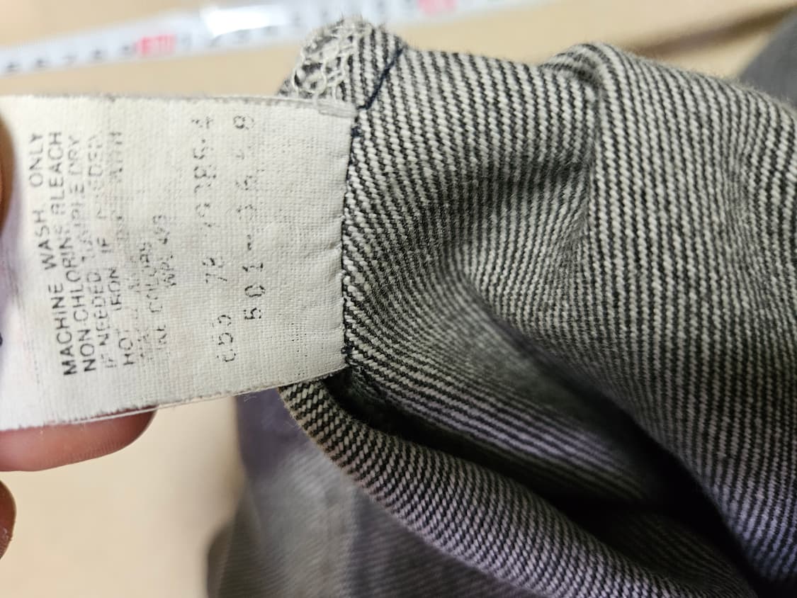 80s levi's 501 32x30 리바이스 블랙진 흑청진 상품이미지8
