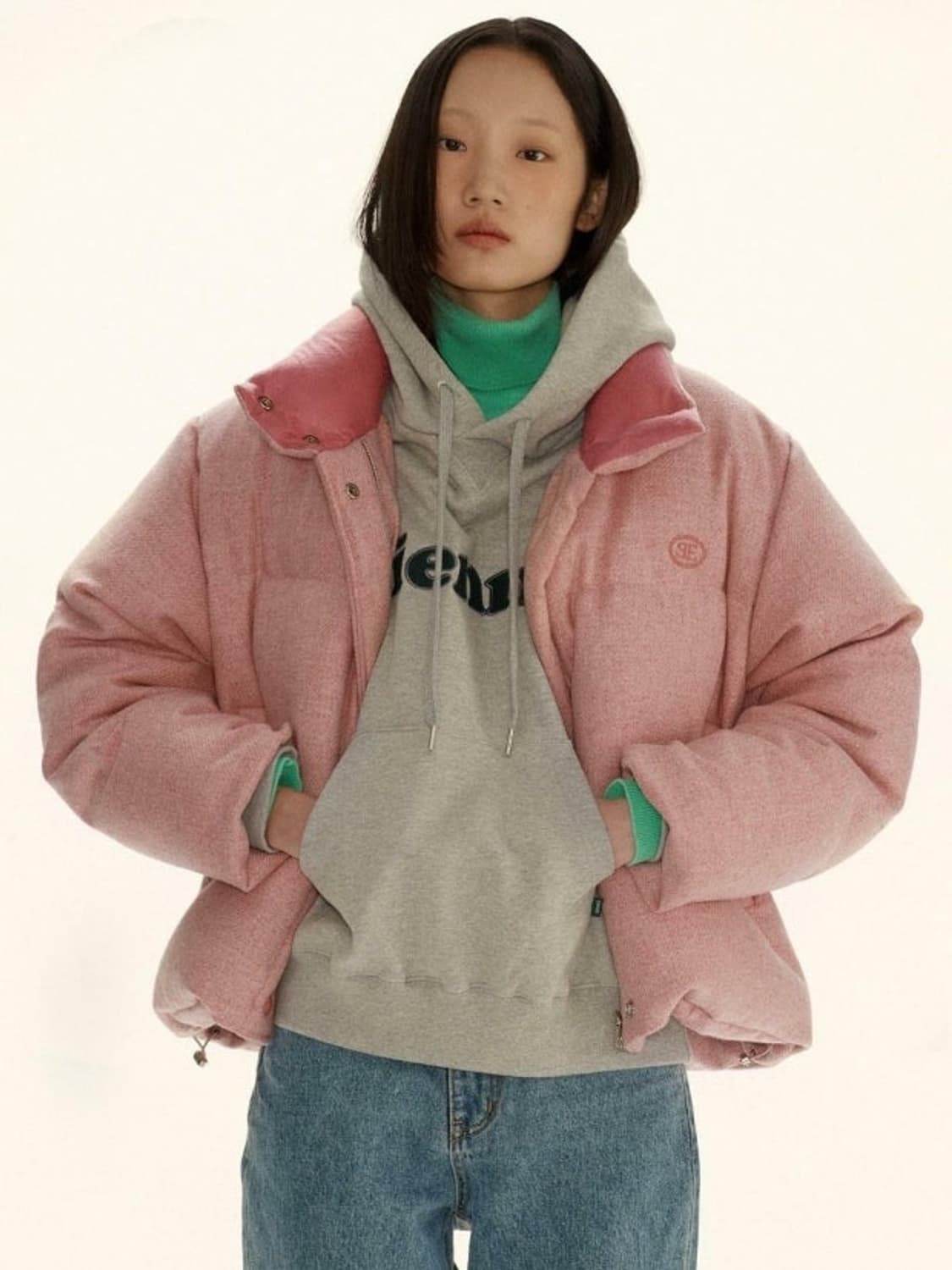 택O) 시엔느 암스트롱 임페로 구스 다운 핑크 상품이미지3