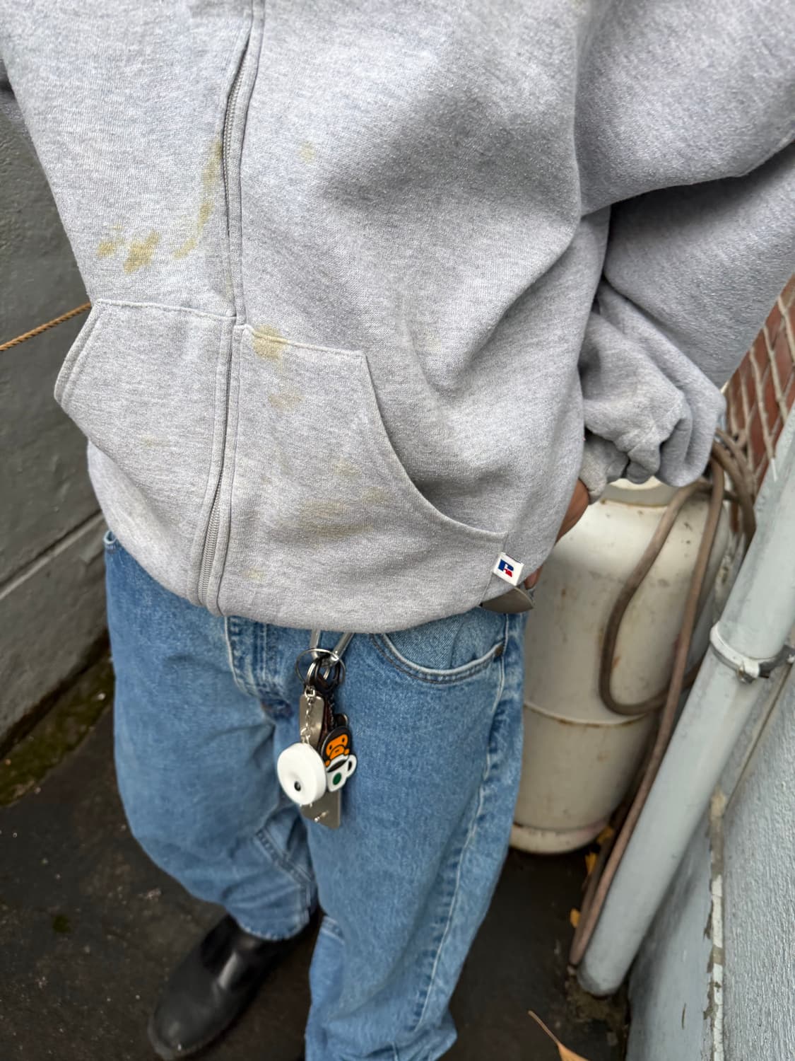 90's 러셀 후드집업 상품이미지4